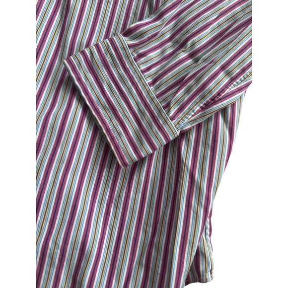 RALPH LAUREN Mens Vintage Classic Striped Long Sleeve Button Down Shirt Sz 16 L - Picture 4 of 8